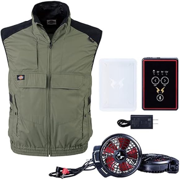 Amazon.co.jp: [ディッキーズ] 空調風神服 ボルトクールベスト